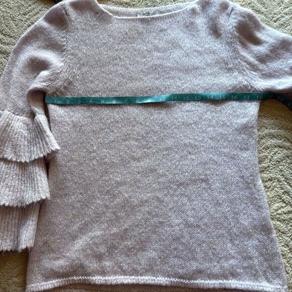 Gio Gio Made In Italy Lavender Tiered Sleeve Mohair Wool Sweater Medium - Picture 12 of 13